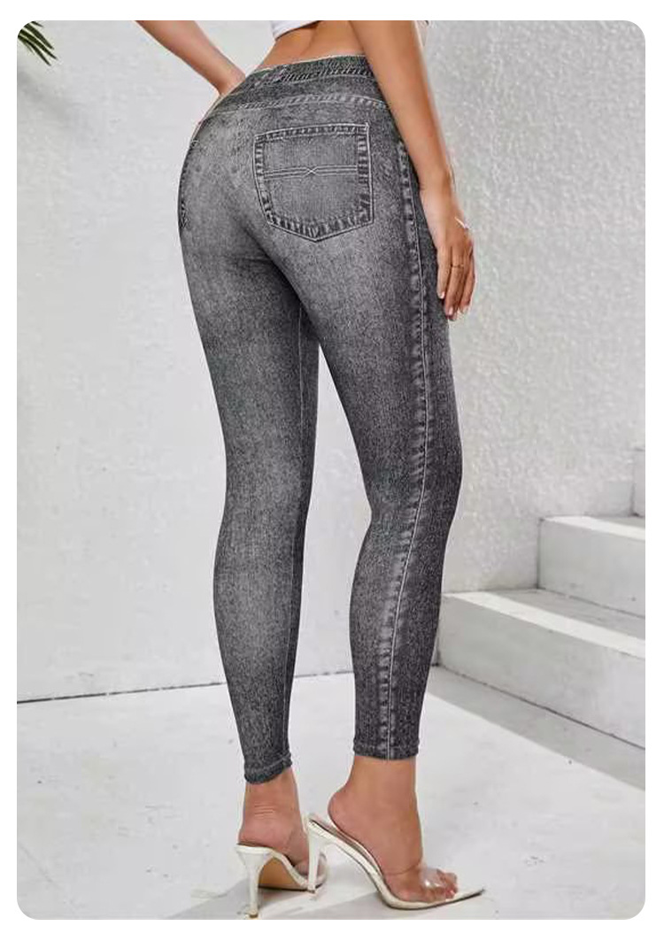 Womens Classic Medium Wash High Waist Skinny Ankle Jeans